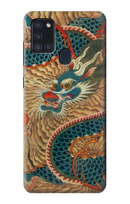 S3541 ドラゴンクラウドペインティング Dragon Cloud Painting Samsung Galaxy A21s バックケース、フリップケース・カバー