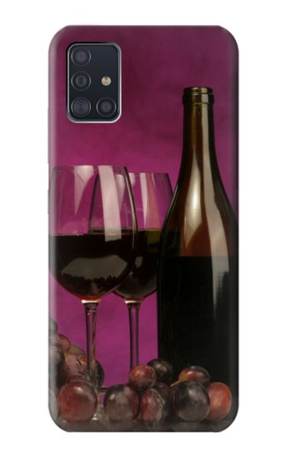 S0910 赤ワイン Red Wine Samsung Galaxy A51 5G バックケース、フリップケース・カバー