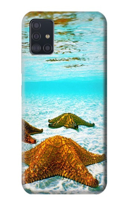 S1679 ヒトデ 海 浜 Starfish Sea Beach Samsung Galaxy A51 5G バックケース、フリップケース・カバー