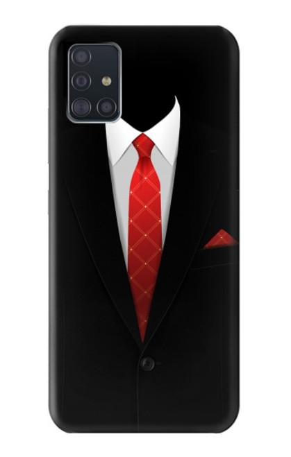 S1805 黒服 Black Suit Samsung Galaxy A51 5G バックケース、フリップケース・カバー