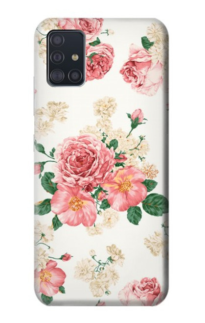 S1859 ローズ柄 Rose Pattern Samsung Galaxy A51 5G バックケース、フリップケース・カバー