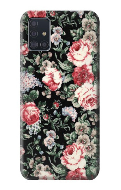 S2727 ヴィンテージローズ柄 Vintage Rose Pattern Samsung Galaxy A51 5G バックケース、フリップケース・カバー