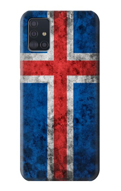 S3000 アイスランドサッカー Iceland Football Soccer Flag Samsung Galaxy A51 5G バックケース、フリップケース・カバー