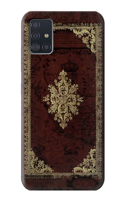 S3014 ヴィンテージマップブックカバー Vintage Map Book Cover Samsung Galaxy A51 5G バックケース、フリップケース・カバー