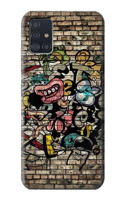 S3394 落書き Graffiti Wall Samsung Galaxy A51 5G バックケース、フリップケース・カバー
