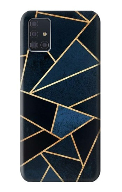 S3479 ネイビーブルーグラフィックアート Navy Blue Graphic Art Samsung Galaxy A51 5G バックケース、フリップケース・カバー