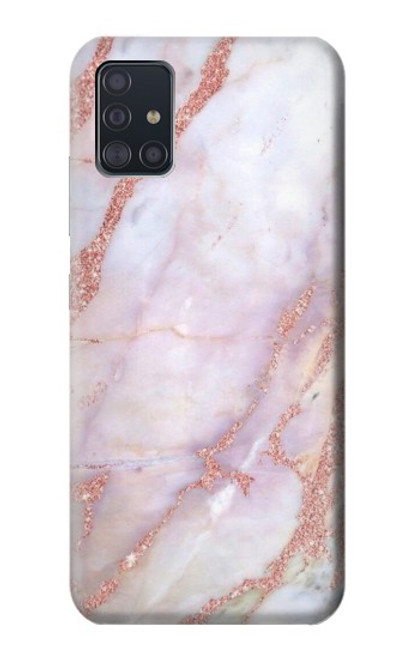 S3482 ピンクの大理石のグラフィックプリント Soft Pink Marble Graphic Print Samsung Galaxy A51 5G バックケース、フリップケース・カバー
