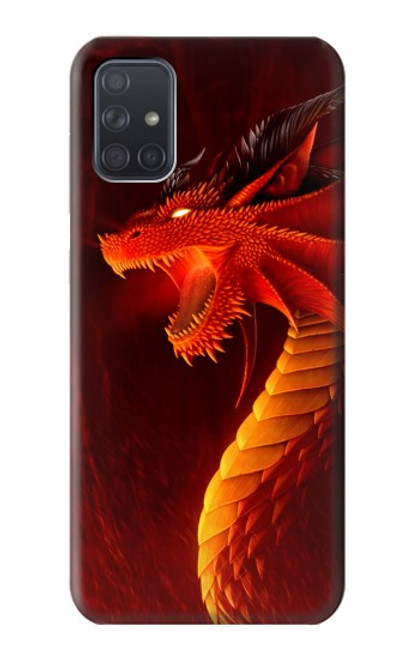 S0526 レッド・ドラゴン Red Dragon Samsung Galaxy A71 5G バックケース、フリップケース・カバー