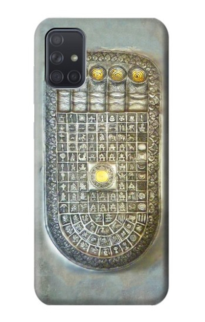 S1484 仏足跡 Buddha Footprint Samsung Galaxy A71 5G バックケース、フリップケース・カバー