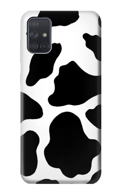 S2096 牛柄 Seamless Cow Pattern Samsung Galaxy A71 5G バックケース、フリップケース・カバー