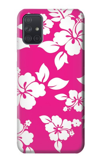 S2246 ハワイのハイビスカスピンク柄 Hawaiian Hibiscus Pink Pattern Samsung Galaxy A71 5G バックケース、フリップケース・カバー