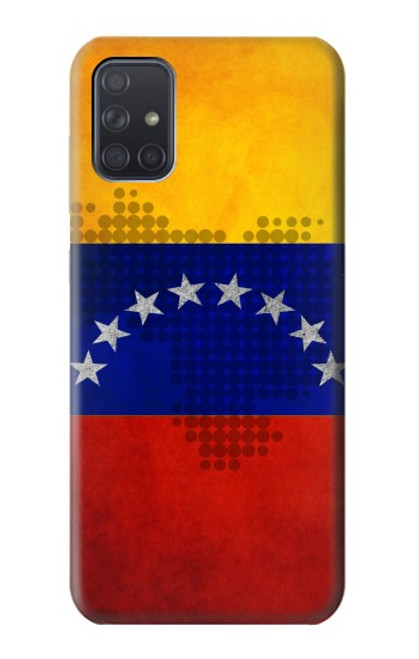 S2974 ベネズエラサッカー Venezuela Football Soccer Map Flag Samsung Galaxy A71 5G バックケース、フリップケース・カバー