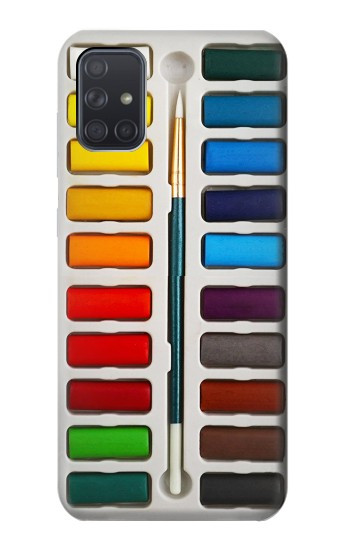 S3243 水彩絵の具セット Watercolor Paint Set Samsung Galaxy A71 5G バックケース、フリップケース・カバー