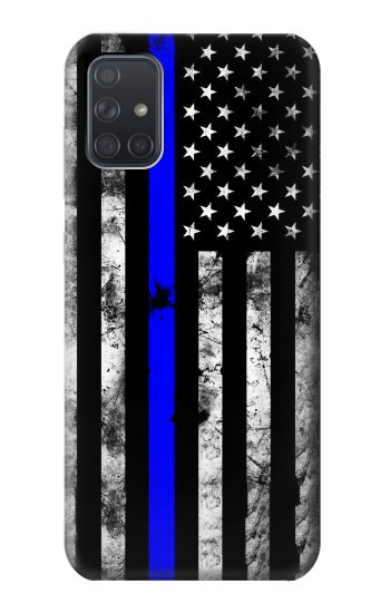 S3244 ブルーラインUSA Thin Blue Line USA Samsung Galaxy A71 5G バックケース、フリップケース・カバー