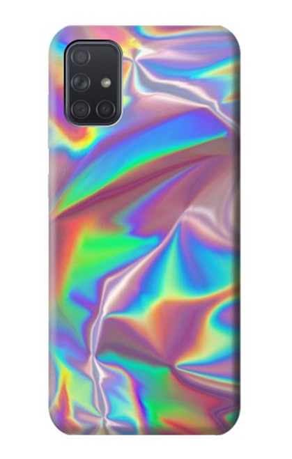 S3597 ホログラフィック写真印刷 Holographic Photo Printed Samsung Galaxy A71 5G バックケース、フリップケース・カバー