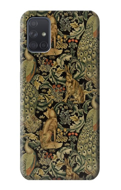 S3661 ウィリアム・モリス・フォレスト・ベルベット William Morris Forest Velvet Samsung Galaxy A71 5G バックケース、フリップケース・カバー