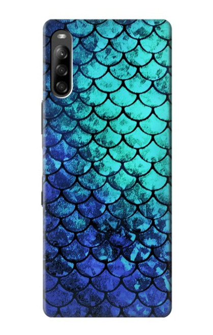 S3047 緑人魚のスケール Green Mermaid Fish Scale Sony Xperia L4 バックケース、フリップケース・カバー