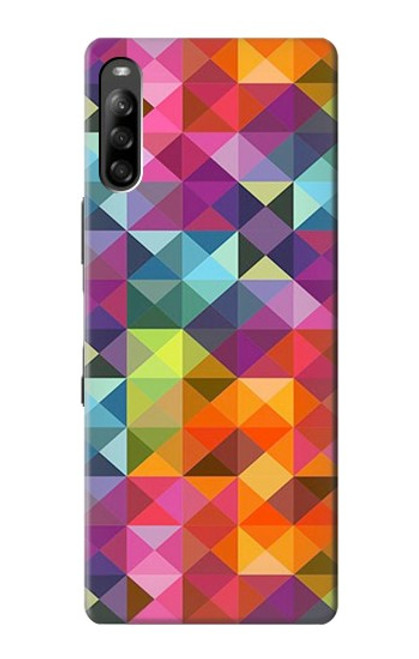 S3477 抽象的なダイヤモンドパターン Abstract Diamond Pattern Sony Xperia L4 バックケース、フリップケース・カバー