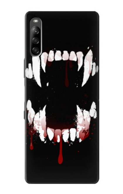 S3527 吸血鬼の歯 Vampire Teeth Bloodstain Sony Xperia L4 バックケース、フリップケース・カバー