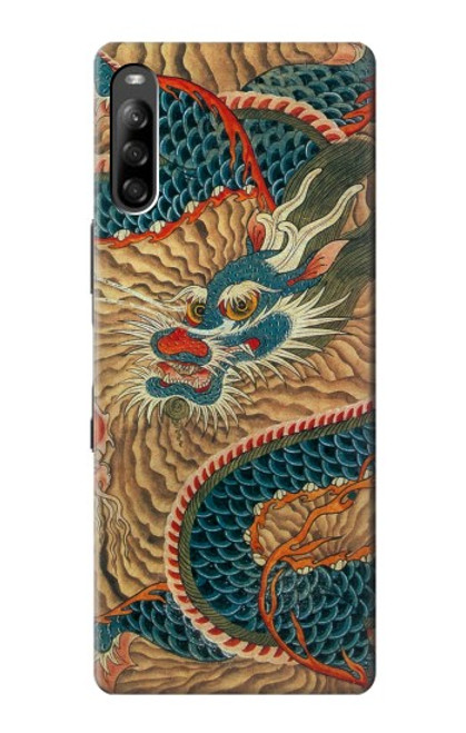 S3541 ドラゴンクラウドペインティング Dragon Cloud Painting Sony Xperia L4 バックケース、フリップケース・カバー