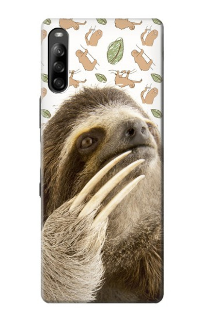 S3559 ナマケモノ Sloth Pattern Sony Xperia L4 バックケース、フリップケース・カバー