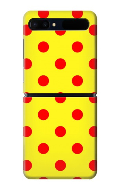 S3526 赤い水玉 Red Spot Polka Dot Samsung Galaxy Z Flip 5G バックケース、フリップケース・カバー