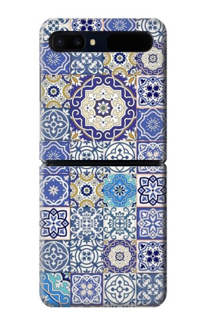 S3537 モロッコのモザイクパターン Moroccan Mosaic Pattern Samsung Galaxy Z Flip 5G バックケース、フリップケース・カバー