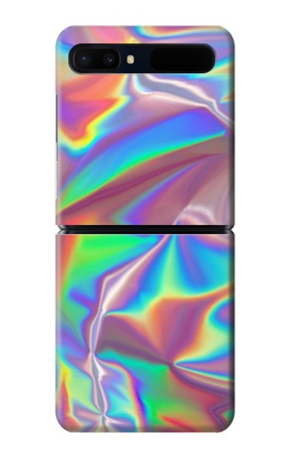 S3597 ホログラフィック写真印刷 Holographic Photo Printed Samsung Galaxy Z Flip 5G バックケース、フリップケース・カバー