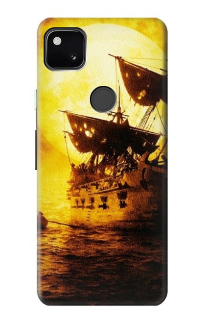 S0841 海賊 ブラックパール Pirates Black Pearl Google Pixel 4a バックケース、フリップケース・カバー
