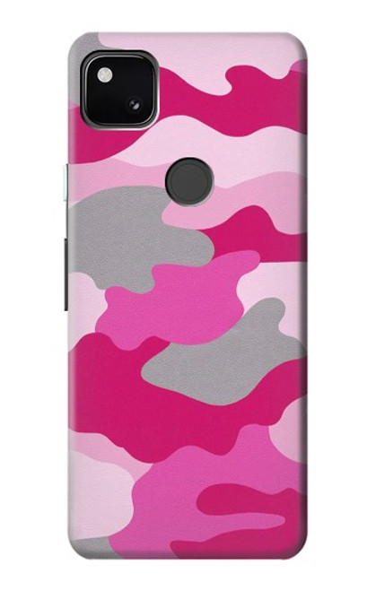 S2525 ンク迷彩 Pink Camo Camouflage Google Pixel 4a バックケース、フリップケース・カバー