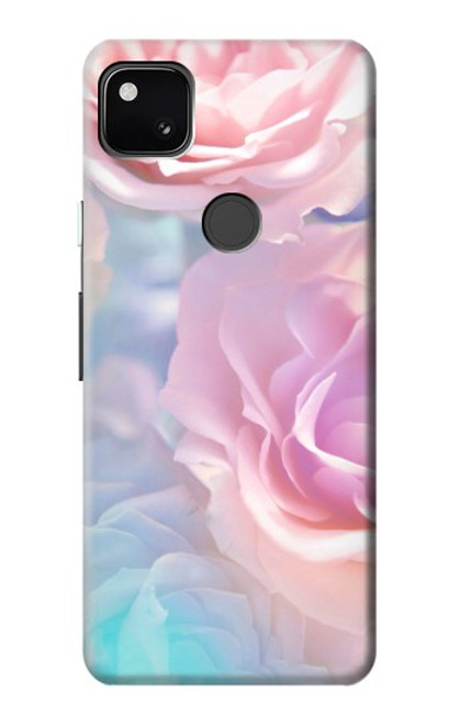 S3050 ヴィンテージパステルの花 Vintage Pastel Flowers Google Pixel 4a バックケース、フリップケース・カバー