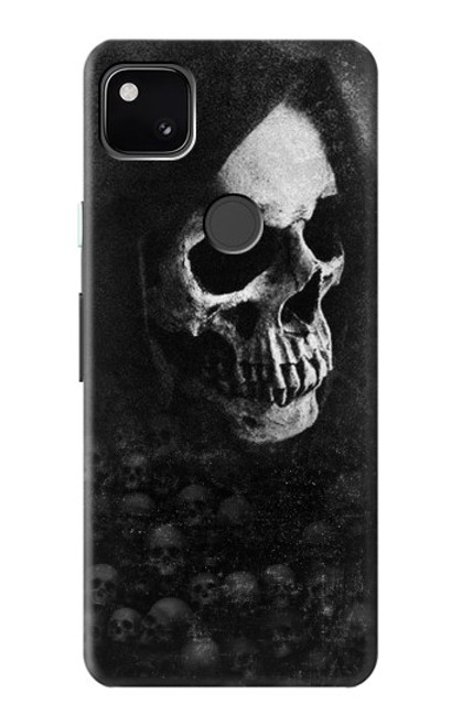 S3333 デス・スカル・死神 Death Skull Grim Reaper Google Pixel 4a バックケース、フリップケース・カバー