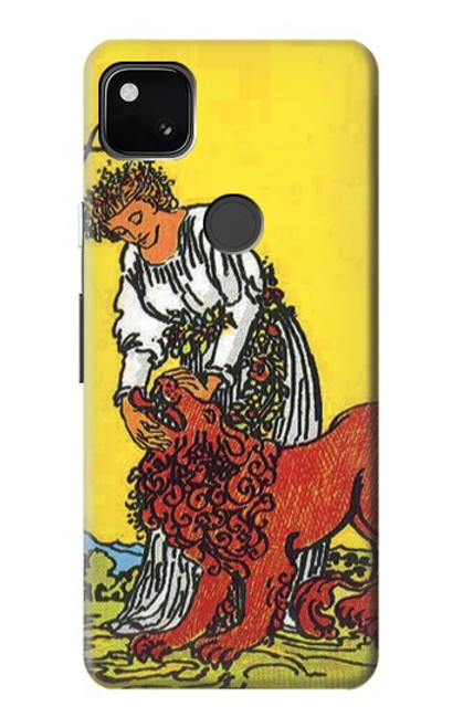 S3458 タロットカード 力 Strength Tarot Card Google Pixel 4a バックケース、フリップケース・カバー