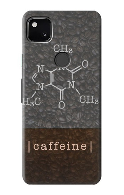 S3475 カフェイン分子 Caffeine Molecular Google Pixel 4a バックケース、フリップケース・カバー
