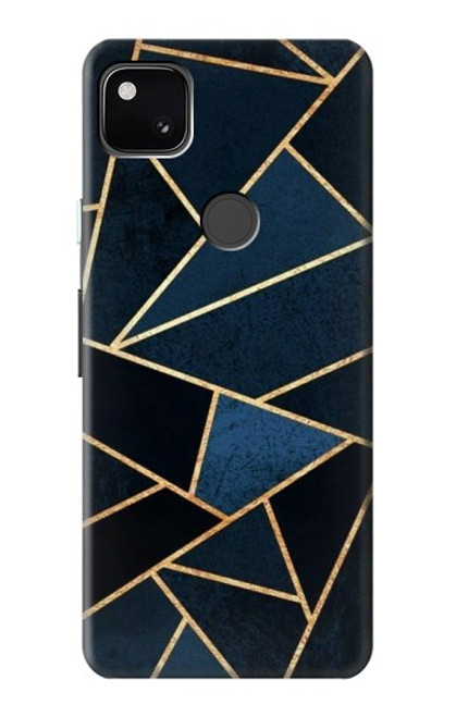 S3479 ネイビーブルーグラフィックアート Navy Blue Graphic Art Google Pixel 4a バックケース、フリップケース・カバー