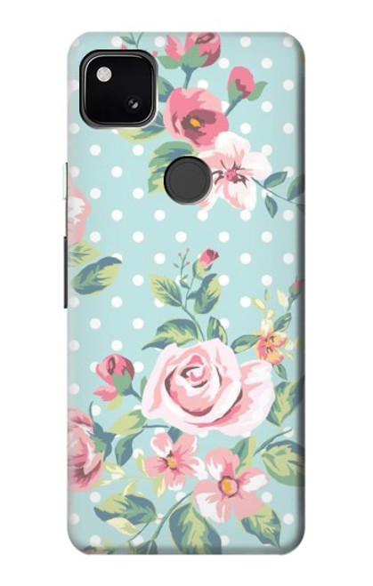 S3494 ヴィンテージローズポルカドット Vintage Rose Polka Dot Google Pixel 4a バックケース、フリップケース・カバー