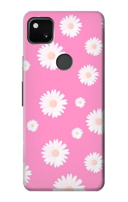 S3500 ピンクの花柄 Pink Floral Pattern Google Pixel 4a バックケース、フリップケース・カバー
