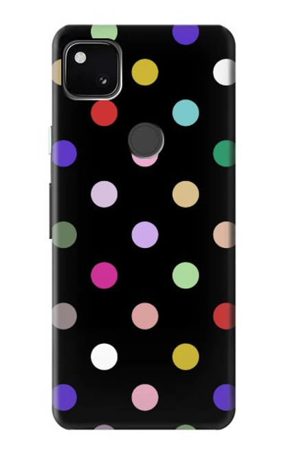 S3532 カラフルな水玉 Colorful Polka Dot Google Pixel 4a バックケース、フリップケース・カバー