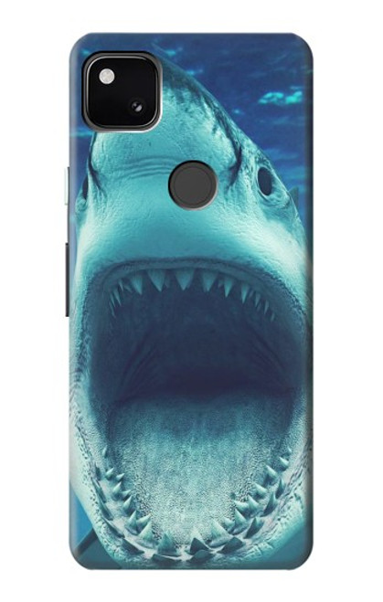 S3548 イタチザメ Tiger Shark Google Pixel 4a バックケース、フリップケース・カバー