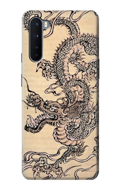 S0318 アンティークドラゴン Antique Dragon OnePlus Nord バックケース、フリップケース・カバー