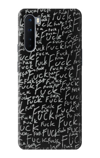 S3478 面白い言葉黒板 Funny Words Blackboard OnePlus Nord バックケース、フリップケース・カバー