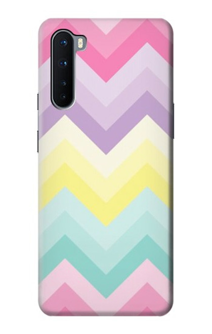 S3514 虹色ジグザグ Rainbow Zigzag OnePlus Nord バックケース、フリップケース・カバー