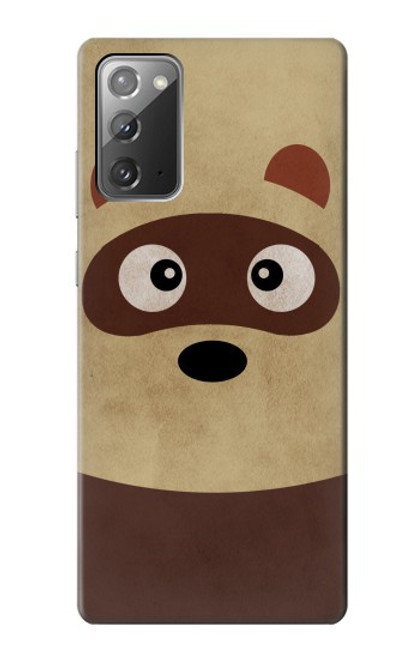 S2825 かわいいアライグマ Cute Cartoon Raccoon Samsung Galaxy Note 20 バックケース、フリップケース・カバー