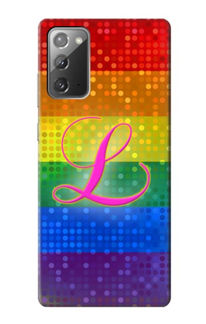 S2900 レインボーLGBTレズビアンプライド旗 Rainbow LGBT Lesbian Pride Flag Samsung Galaxy Note 20 バックケース、フリップケース・カバー