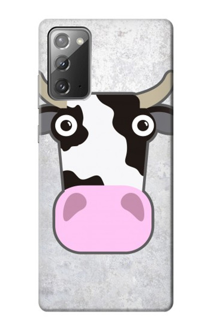 S3257 牛の漫画 Cow Cartoon Samsung Galaxy Note 20 バックケース、フリップケース・カバー