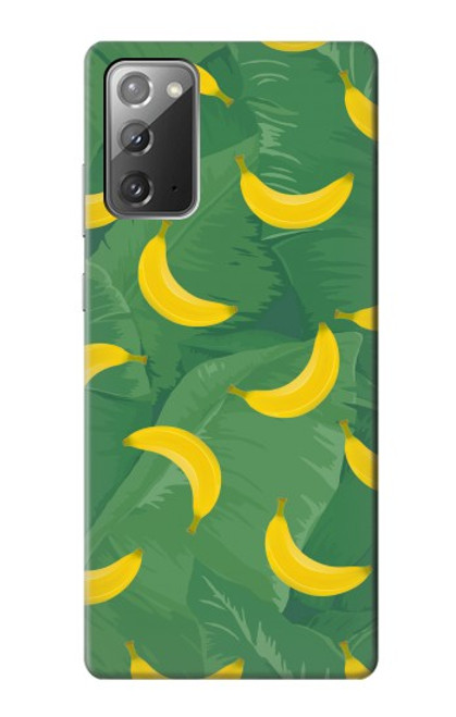 S3286 バナナの果物柄 Banana Fruit Pattern Samsung Galaxy Note 20 バックケース、フリップケース・カバー