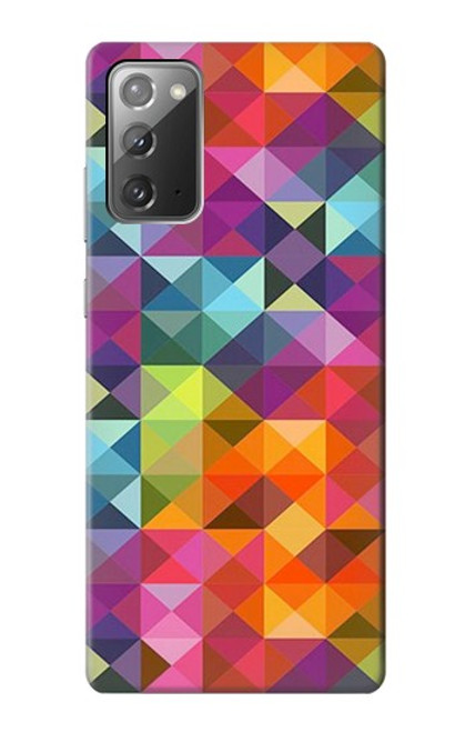 S3477 抽象的なダイヤモンドパターン Abstract Diamond Pattern Samsung Galaxy Note 20 バックケース、フリップケース・カバー