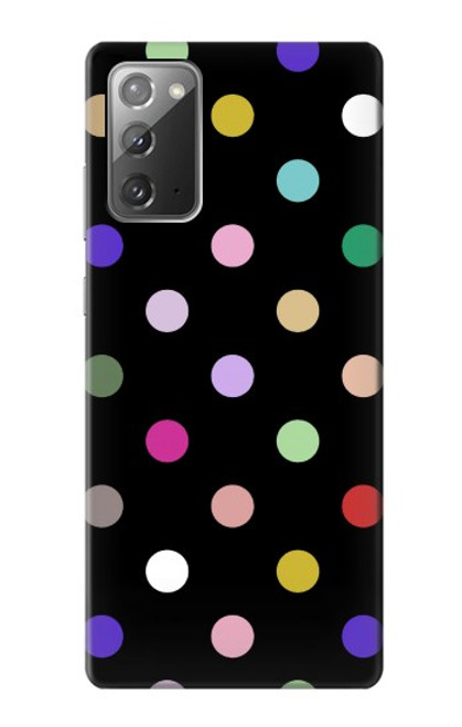 S3532 カラフルな水玉 Colorful Polka Dot Samsung Galaxy Note 20 バックケース、フリップケース・カバー