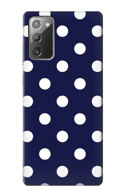 S3533 ブルーの水玉 Blue Polka Dot Samsung Galaxy Note 20 バックケース、フリップケース・カバー