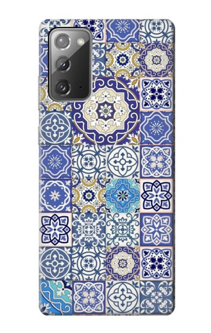 S3537 モロッコのモザイクパターン Moroccan Mosaic Pattern Samsung Galaxy Note 20 バックケース、フリップケース・カバー